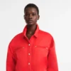 Rojo – Camisa de satén técnico