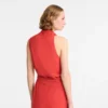 Rojo – Vestido de gabardina
