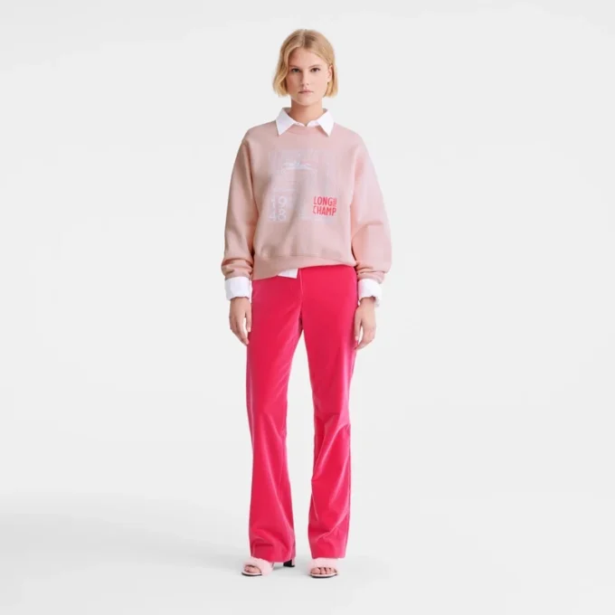 Rosa – Pantalones de terciopelo