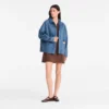 Slate – Chaqueta de algodón sobreteñido