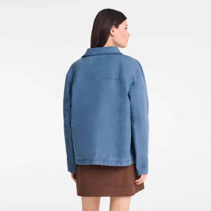 Slate – Chaqueta de algodón sobreteñido