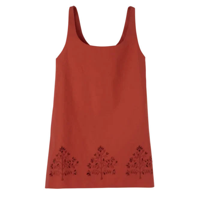 Tomato – Vestido de lona bordada