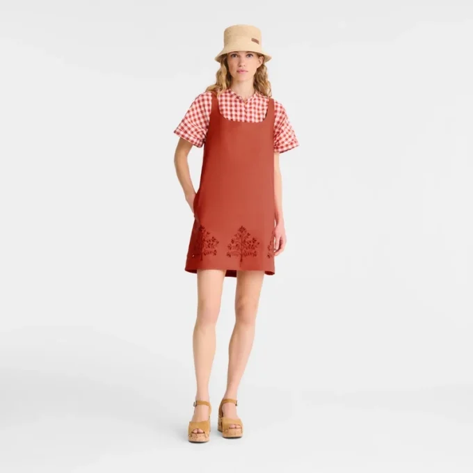 Tomato – Vestido de lona bordada
