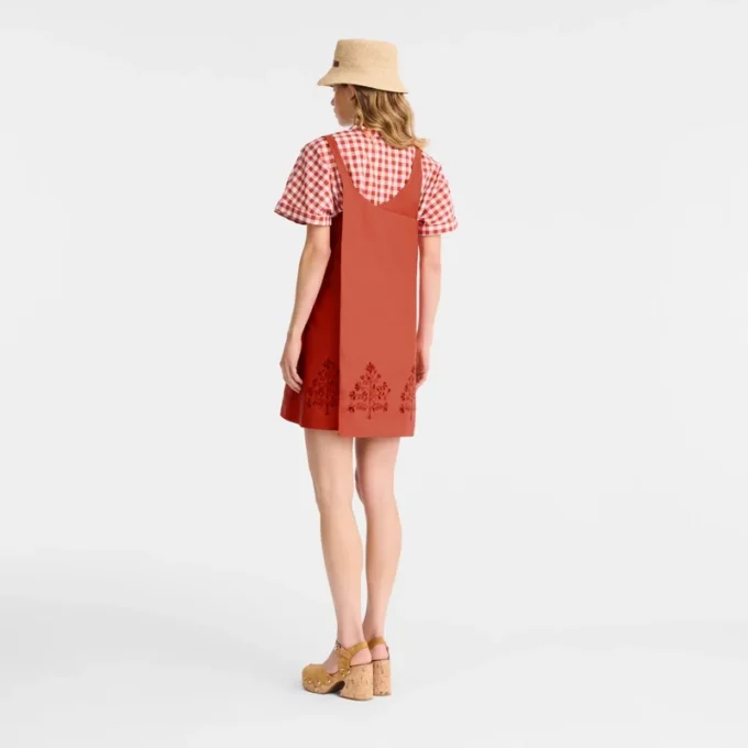 Tomato – Vestido de lona bordada