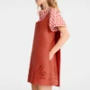 Tomato – Vestido de lona bordada