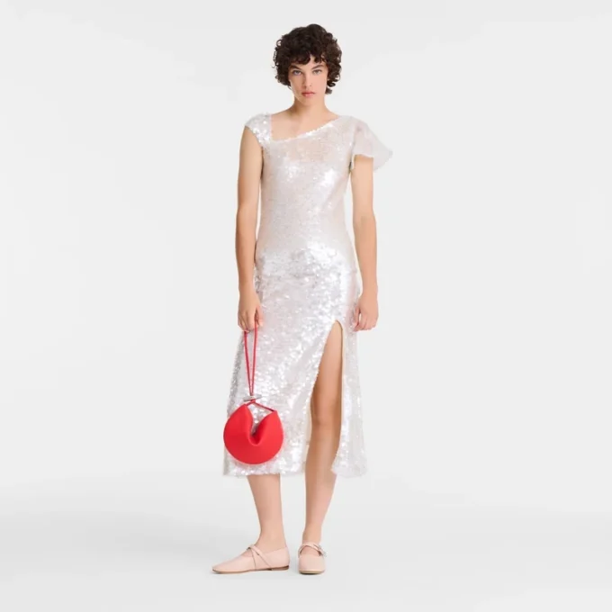 Vermilion – Bolso de mano Le Roseau de piel