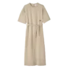 Vestido largo de cuero