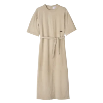 Vestido largo de cuero